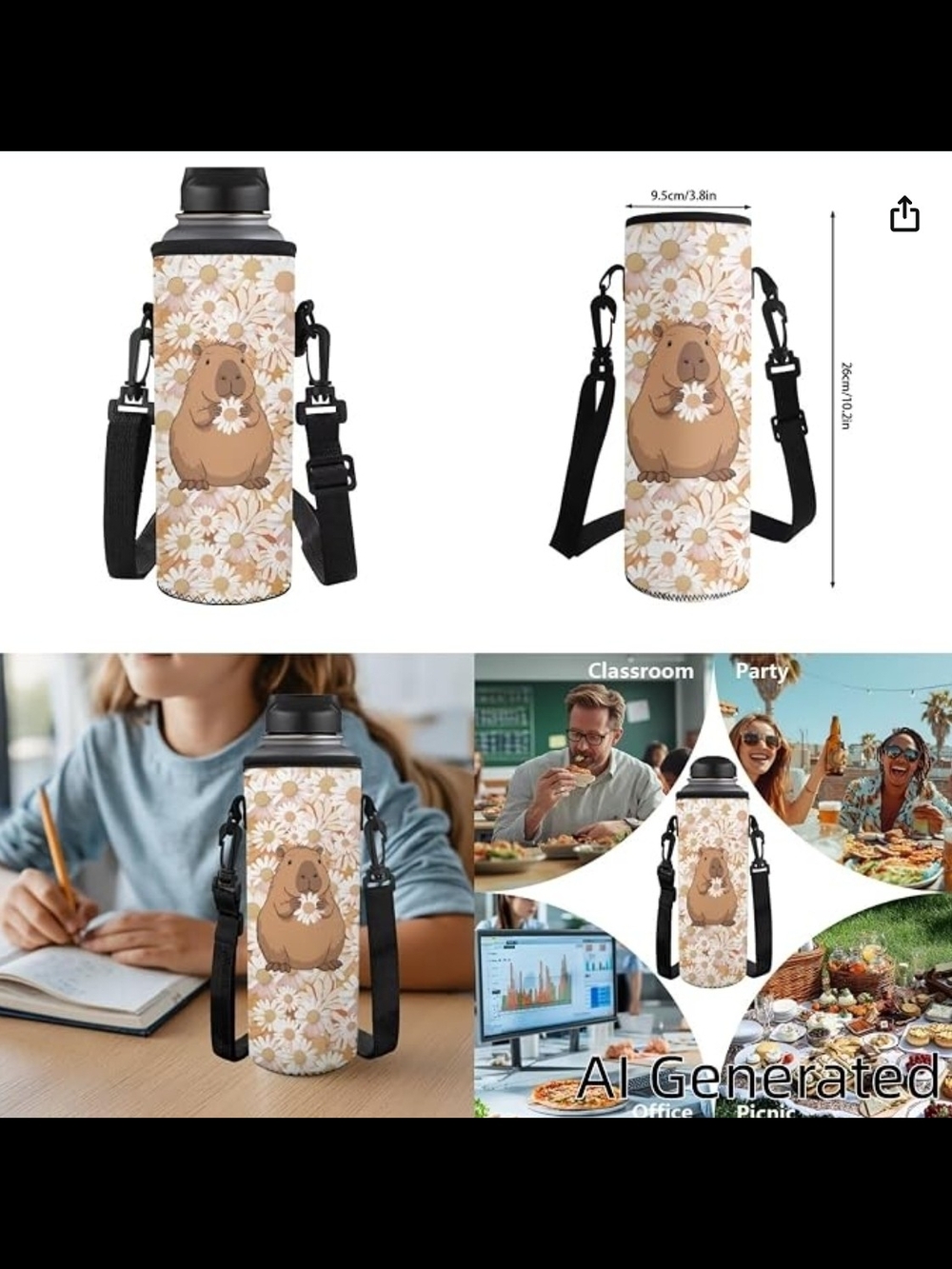 Daisy Capybara Backpack Set - Picture 9 of 10